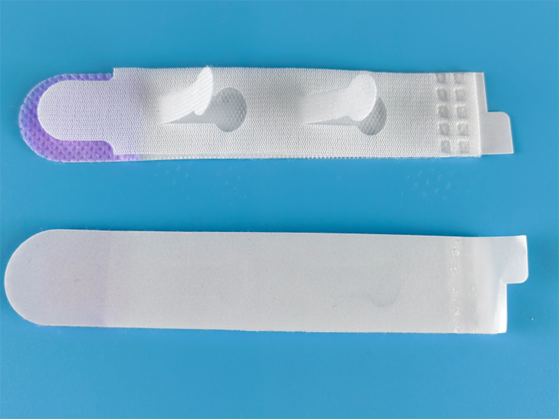 Disposable hook loop catheter holder
